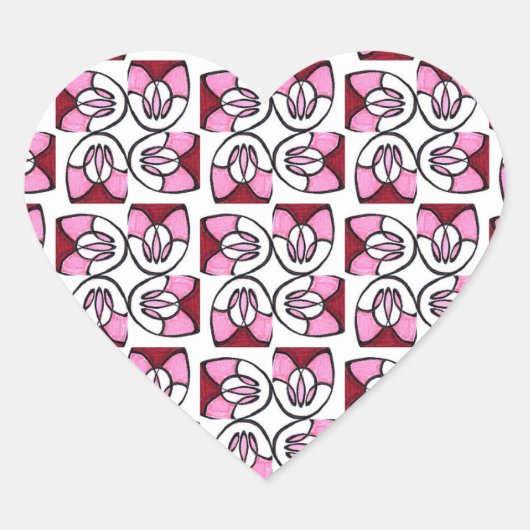 Snoep wervelkolom hart sticker (Voorkant)