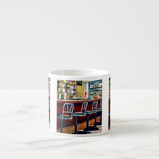 Snoep winkel met Soda Fountain Espresso Kop (Voorkant)