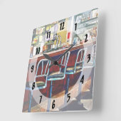 Snoep winkel met Soda Fountain Vierkante Klok (Hoek)