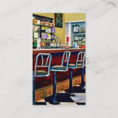 Snoep winkel met Soda Fountain Visitekaartje (Achterkant)