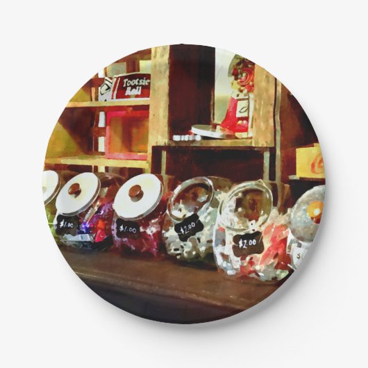 Snoep winkel papieren bordje (Voorkant)