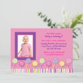 Snoep Winkelen - Birthday - uitnodigingen (Staand voorkant)