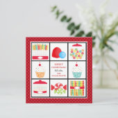 Snoep Winkelen voor zakelijke kerstKaarten Feestdagenkaart (Staand voorkant)
