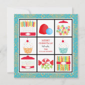 Snoep Winkelen voor zakelijke kerstKaarten Feestdagenkaart (Voorkant)