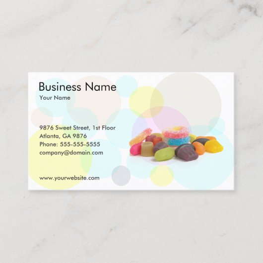 Snoep Winkelkaarttemplate Visitekaartje (Voorkant)