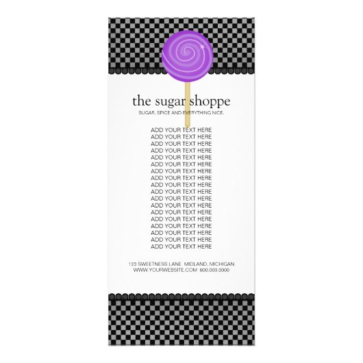 Snoep Winkelproduct Kaarten Reclamekaart (Voorkant)