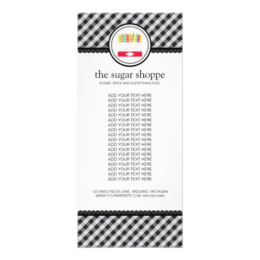 Snoep Winkelproduct Kaarten Reclamekaart (Voorkant)