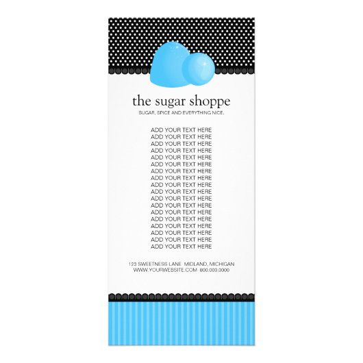 Snoep Winkelproduct Kaarten Reclamekaart (Voorkant)