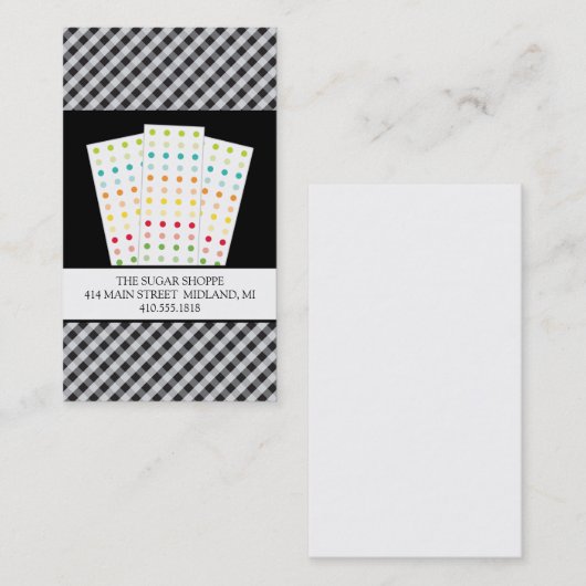 Snoep WinkelVisitekaartjes Visitekaartje (Voorkant / Achterkant)