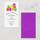 Snoep Winkelwinkelgokinfo en -uren Visitekaartje (Voorkant / Achterkant)