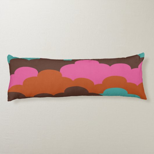 Snoep Wolken aangepaste monogram kussen (Achterkant)