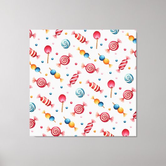Snoep Wonderland Canvas Afdruk (Voorkant)