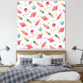 Snoep Wonderland Canvas Afdruk (Insitu (Slaapkamer))
