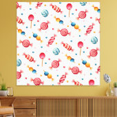 Snoep Wonderland Canvas Afdruk (Insitu (Woonkamer))