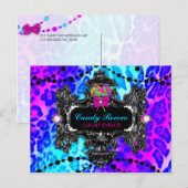 snoep Wonderland Leopard Briefkaart (Voorkant / Achterkant)