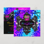 snoep Wonderland Leopard Sweet 16 Kaart (Voorkant / Achterkant)