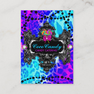 snoep Wonderland Leopard Visitekaartje