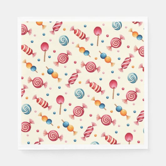 Snoep Wonderland Servet (Voorkant)