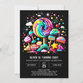 Snoep Wonderland Verjaardag Kaart (Voorkant)