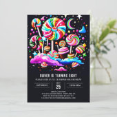 Snoep Wonderland Verjaardag Kaart (Staand voorkant)