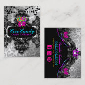 snoep Wonderland Witte luipaard Visitekaartje (Voorkant / Achterkant)