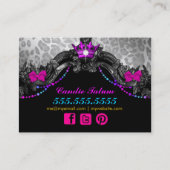 snoep Wonderland Witte luipaard Visitekaartje (Achterkant)