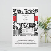 Snoep Wrapper voor zwarte of rode Floral (Staand voorkant)