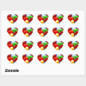 snoep zoete suiker hart sticker (Vel)