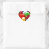 snoep zoete suiker hart sticker (Tas)