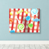 Snoep & Zoetigheden Canvas Afdruk (Insitu (Houten vloer))