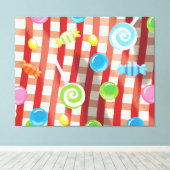 Snoep & Zoetigheden Canvas Afdruk (Insitu (Houten vloer))