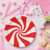 Snoep, Zwavelspiraal Papieren Bordje (Feest)