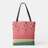 Snoepachtige watermeloen | Aangepaste naam Tote Bag (Achterkant)