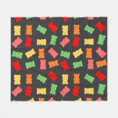 Snoepbeer Inpakpapier Fleece Deken (Voorkant (Horizontaal))