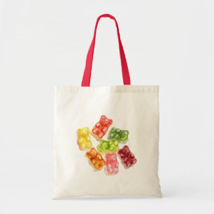 Snoepberen Mint Roze Geel Fruit Verjaardag Tote Bag