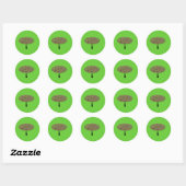 Snoepboom Ronde Sticker (Vel)