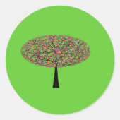 Snoepboom Ronde Sticker (Voorkant)