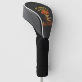 Snoepdag Halloween Piraat Schedelstok Golfheadcover (Schuin)