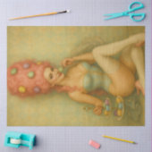 Snoepdagdroom – Pastelkleurige Macaron Rococo Tissuepapier (Craft)