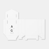 Snoepdoosje "Lettrus" Bedankdoosjes (Uitgevouwen)