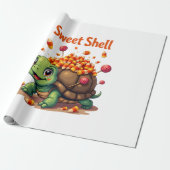 Snoepdop Schildpad Cadeaupapier (Uitgerold)