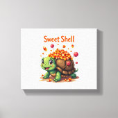 Snoepdop Schildpad Canvas Afdruk (Voorkant)