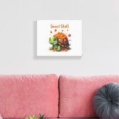 Snoepdop Schildpad Canvas Afdruk (Insitu (Woonkamer))