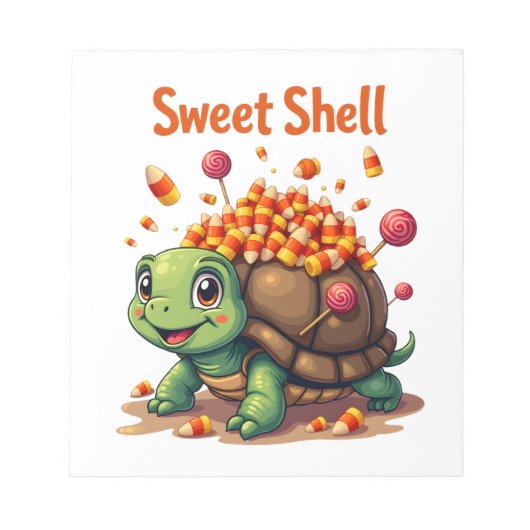 Snoepdop Schildpad Notitieblok (Voorkant)