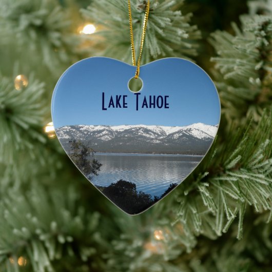 Snoepdorp Noord-Shore Lake Tahoe Keramisch Ornament (Boom)