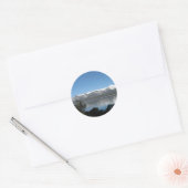Snoepdorp Noord-Shore Lake Tahoe Ronde Sticker (Envelop)