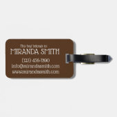 Snoepgoed Fudge Snoep Winkel Snoepjes Bagagelabel (Achterkant horizontaal)