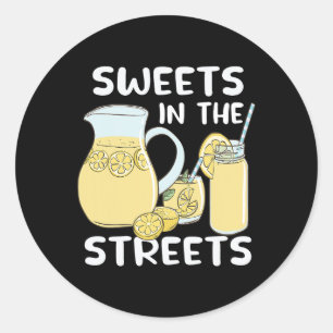 Snoepgoed in de straten limonade crew kinder limon ronde sticker