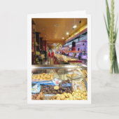 Snoepgoed op de Mercado Central, Valencia Kaart (Voorkant)