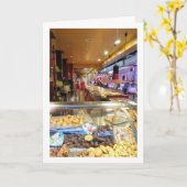 Snoepgoed op de Mercado Central, Valencia Kaart (Gele Bloem)